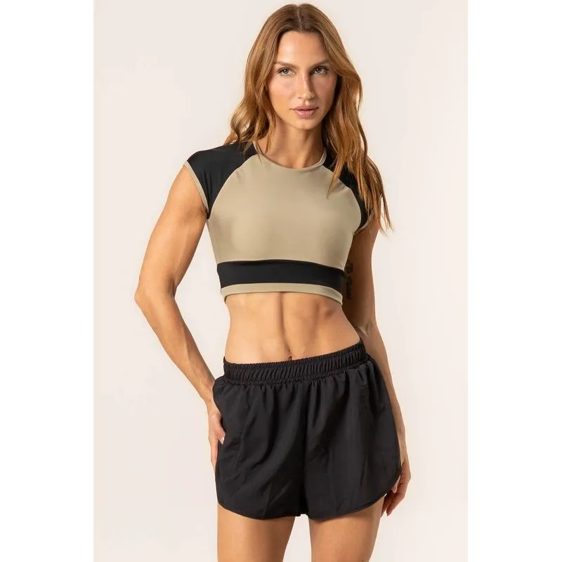 Shorts Duplo Run Urban Vivame Preto/G
