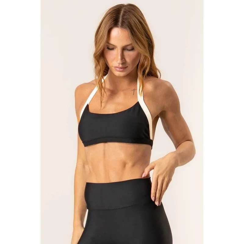 Top Neck Halter Boost Vivame Preto/M
