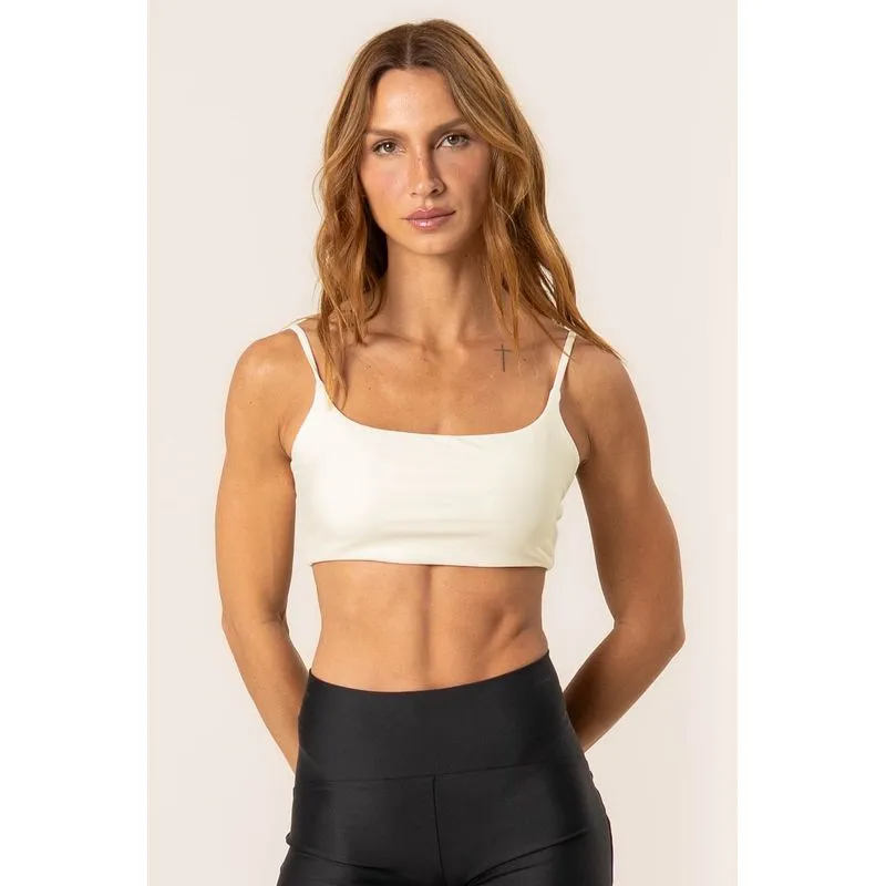 Top Alcinha Paralelo Cardio Branco/G