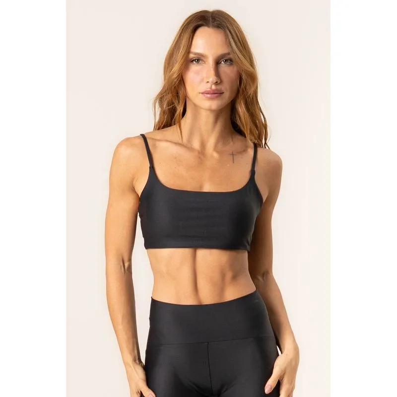 Top Alcinha Paralelo Cardio Preto/G