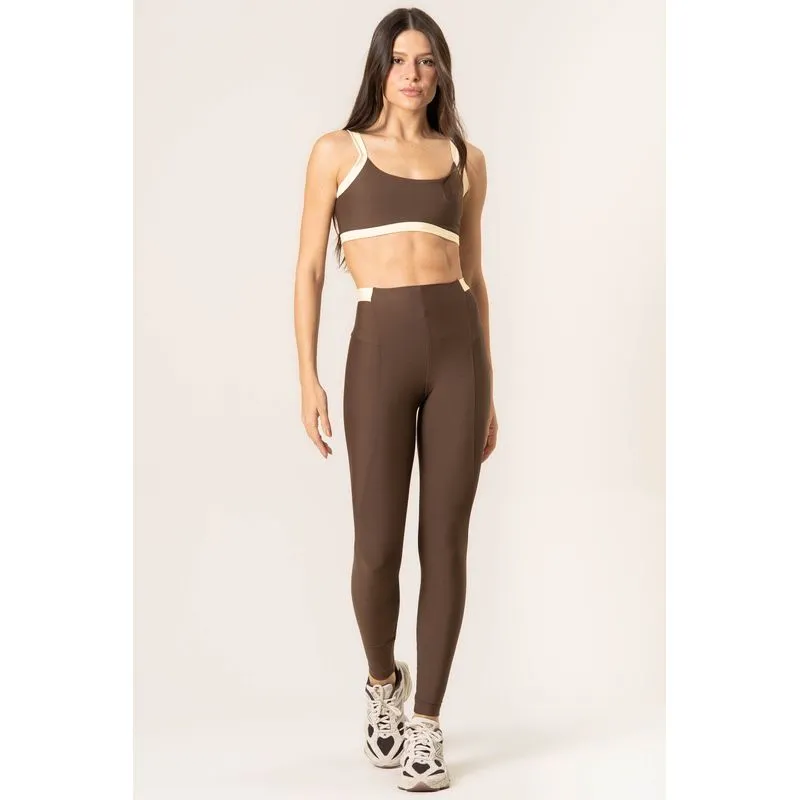 Calça Legging Invisible Shape Move Vivame Marrom/M