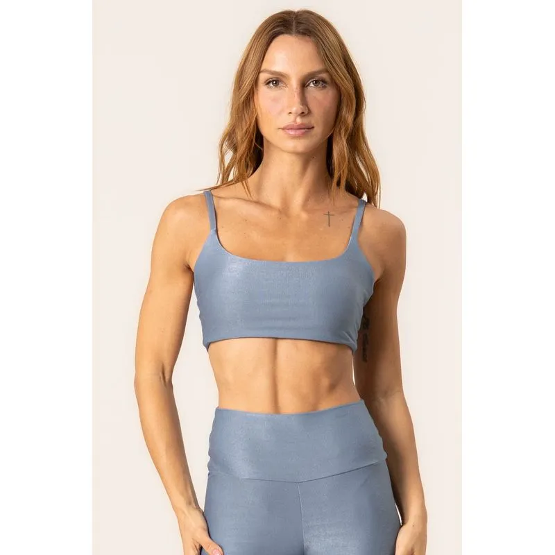 Top Paralelo Alcinha Move Glow Vivame Azul/M