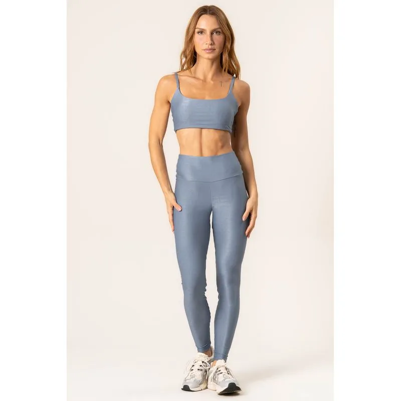 Calça Legging Essential Shape Move Glow Vivame Azul/P