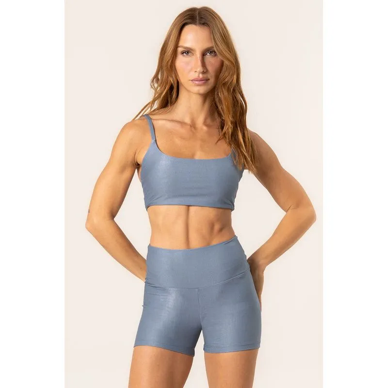 Shorts Curto Essential Shape Move Glow Vivame Azul/G