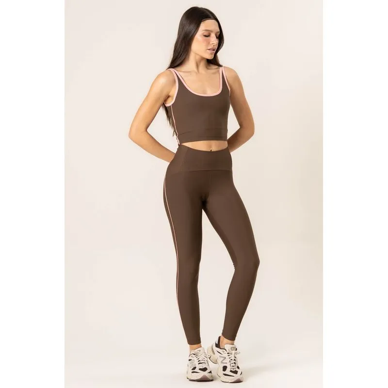 Calça Legging Slim Shape Breathe Vivame Marrom/P