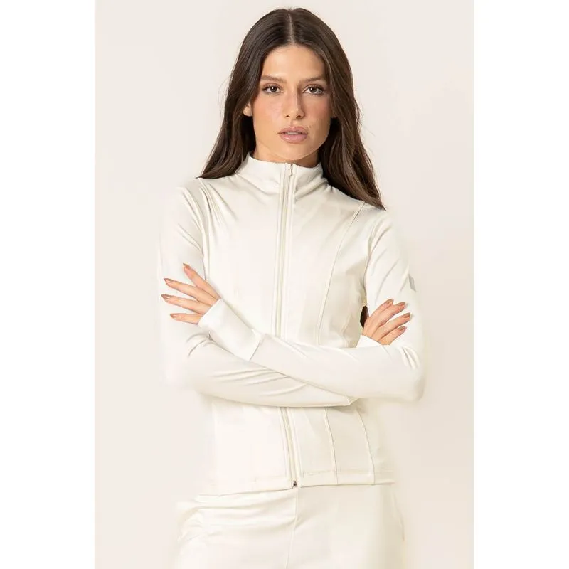 Jaqueta Fit Com Recortes Trace Vivame Branco/M