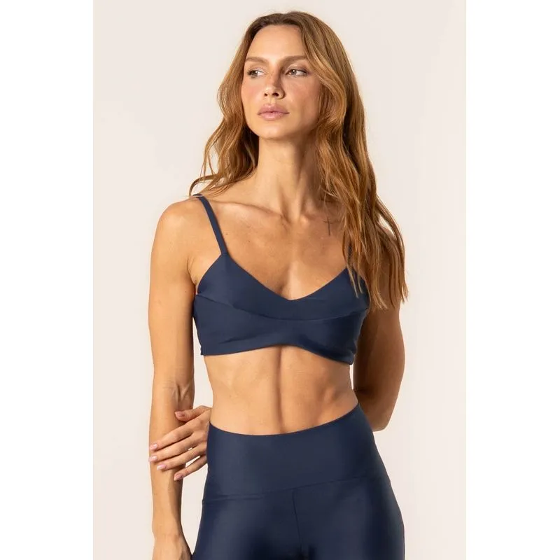 Top V Alcinha Core Vivame Azul Marinho/G