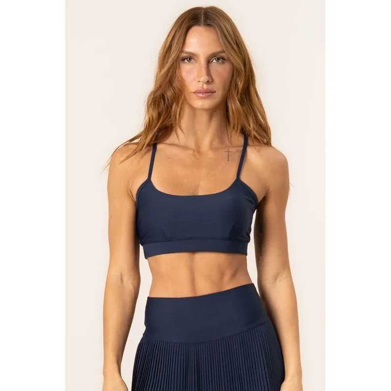 Top Nadador Alcinha Cardio Azul Marinho/G