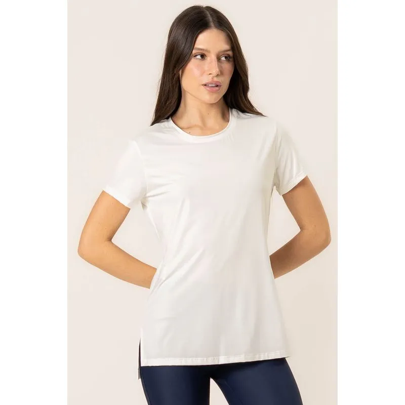 Camiseta Alongada Pulse Vivame Branco/P