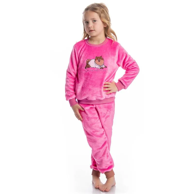 Pijama Longo Infantil Soft Lyla Spa Rosa-2/04