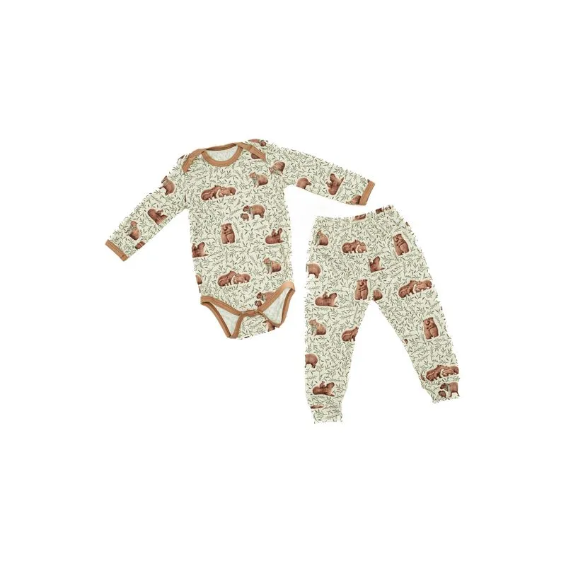 Conjunto Baby Capivara Branco/XG