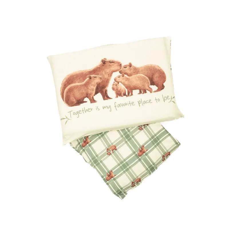Jogo De Cama Baby Capivara Branco/TU