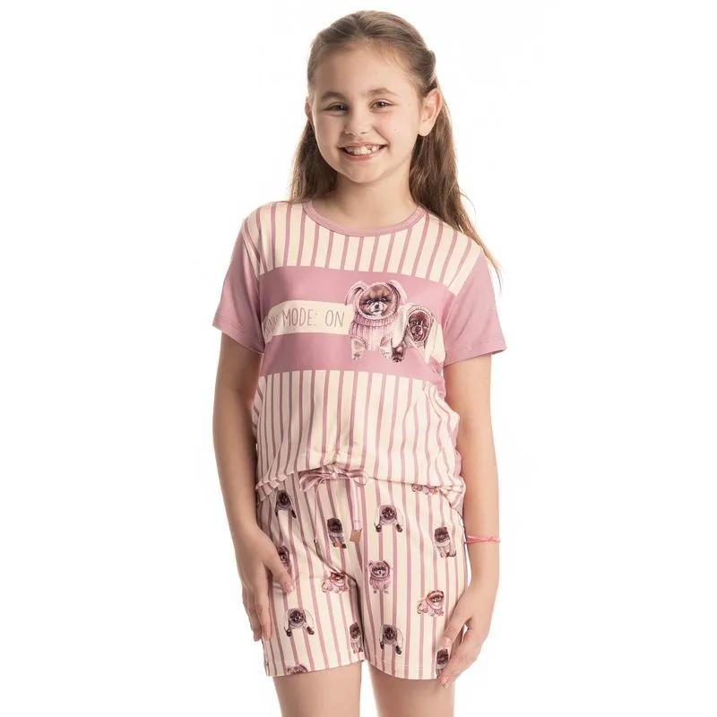 Pijama Infantil Curto Lyla Bunny Branco/06