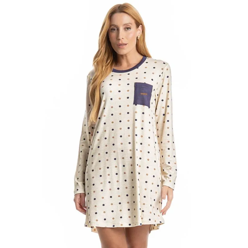 Camisão Manga Longa Pati Branco/GG