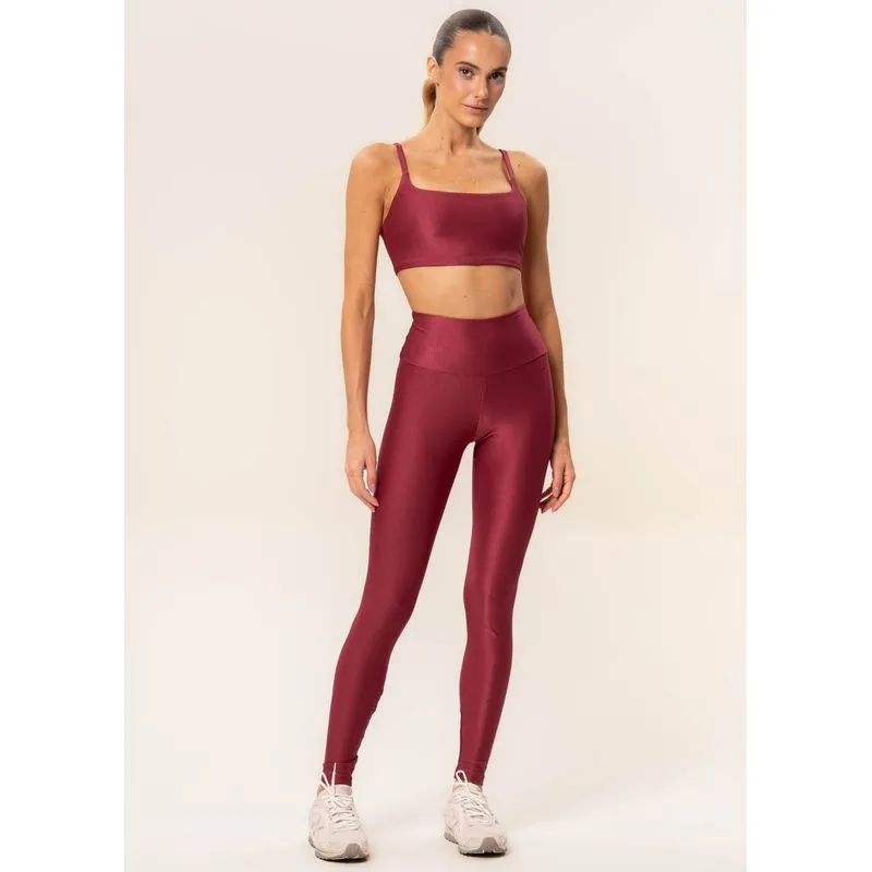 Calça Legging Essential Shape Glow Move Vivame Vermelho/P