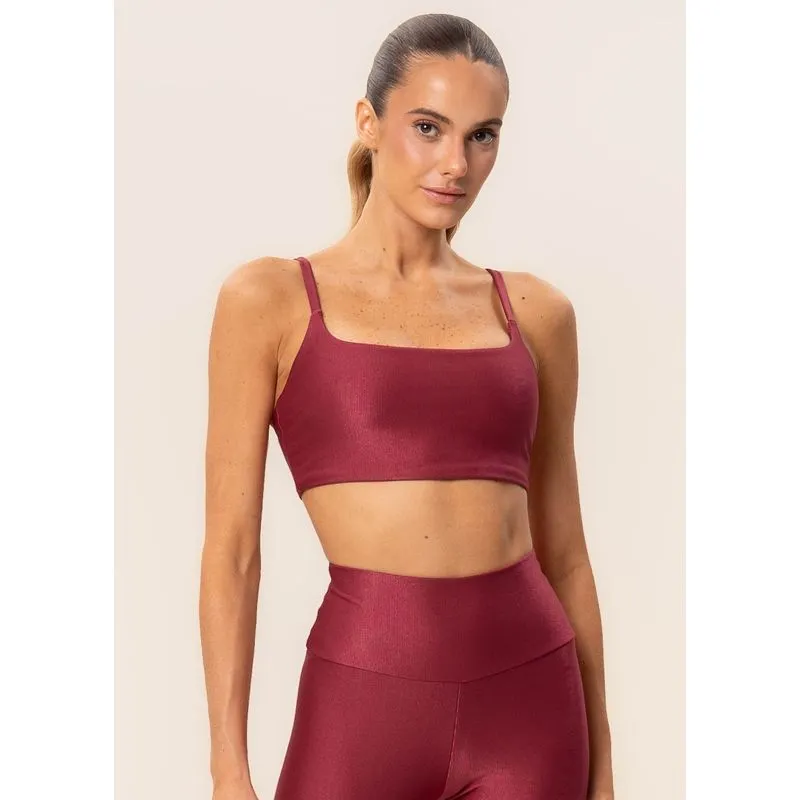 Top Paralelo Alcinha Glow Move Vivame Vermelho/G