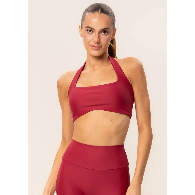 Top Neck Halter Dual Core Vivame Vermelho/G
