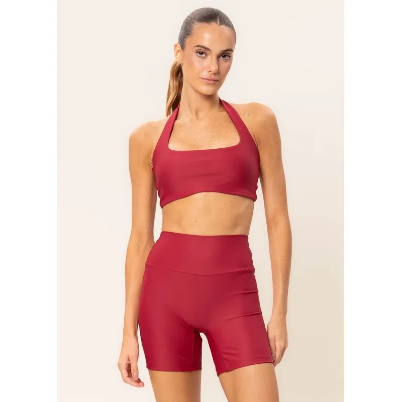 Shorts Médio Seamless Shape Dual Core Vivame Vermelho/P