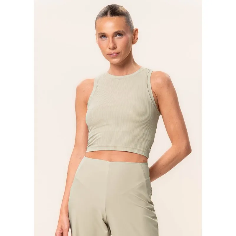 Top Nadador Canelado Neutral Vivame Bege/P