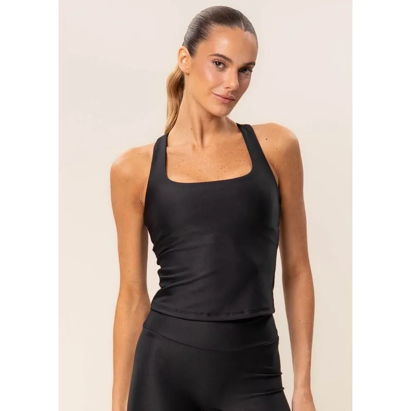 Top Alongado Nadador Balance Vivame Preto/M