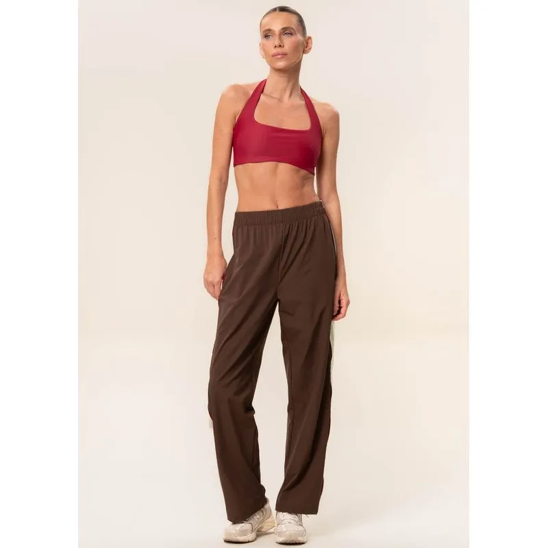 Calça Reta Com Bolsos Dark Brown Vivame Marrom/G
