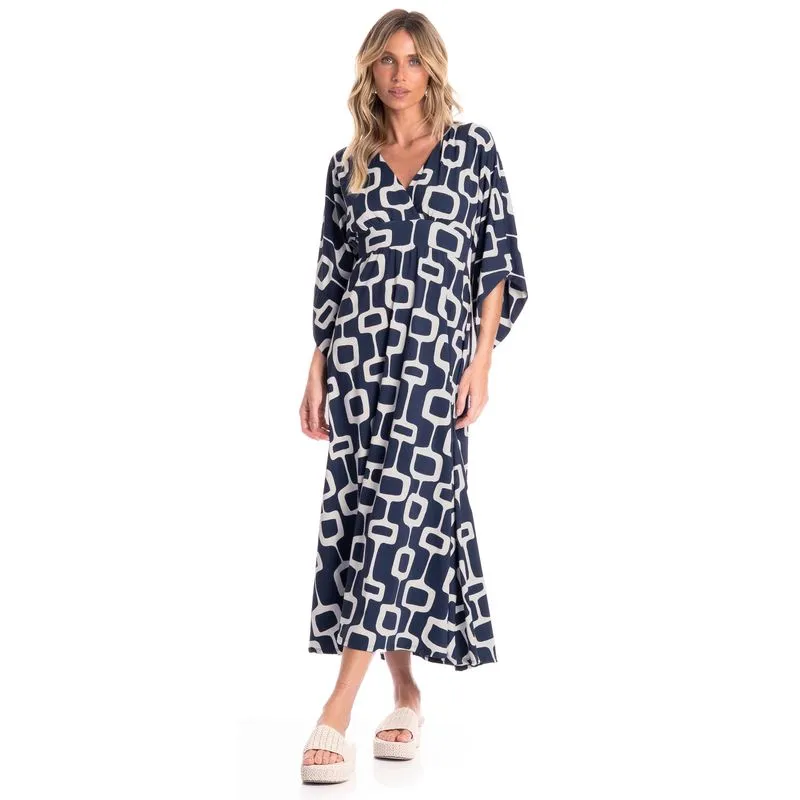 Kaftan Feminino Nós Azul Marinho/M