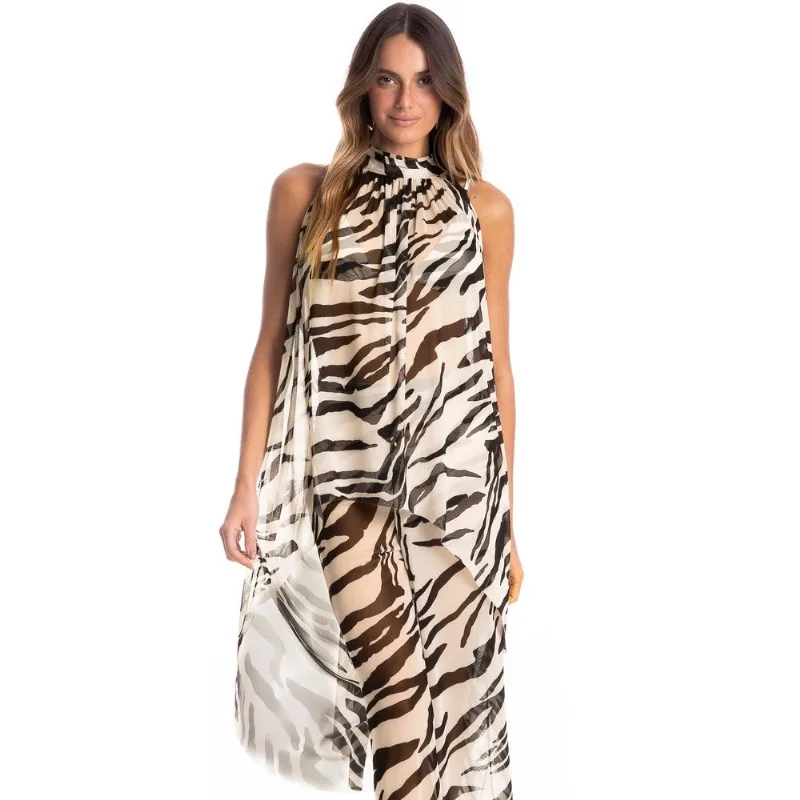 Blusa Feminina De Tule Riviera Branco/M