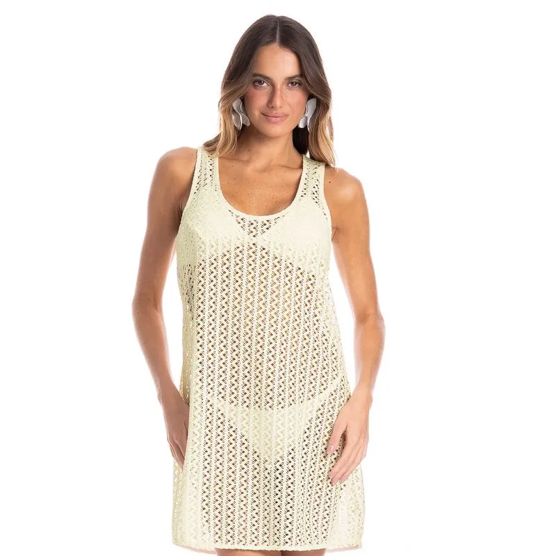 Vestido Feminino Regata Curto Oásis Branco/G
