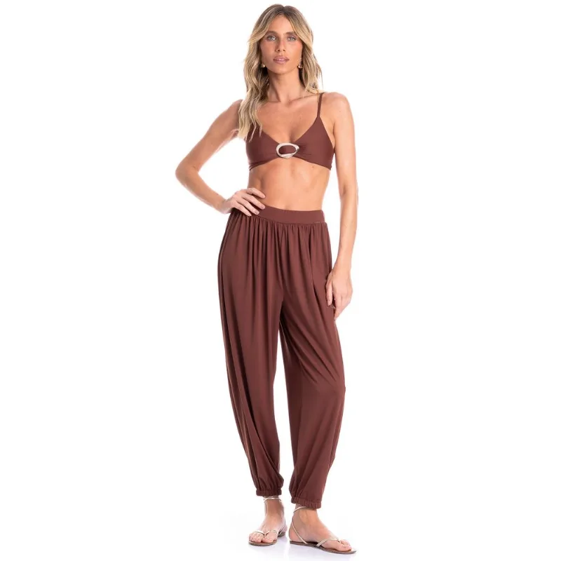 Calça Feminina Aladim Essenza Marrom/M