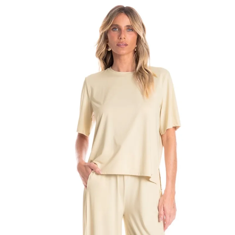 Blusa Feminina Ampla Essenza Bege/M