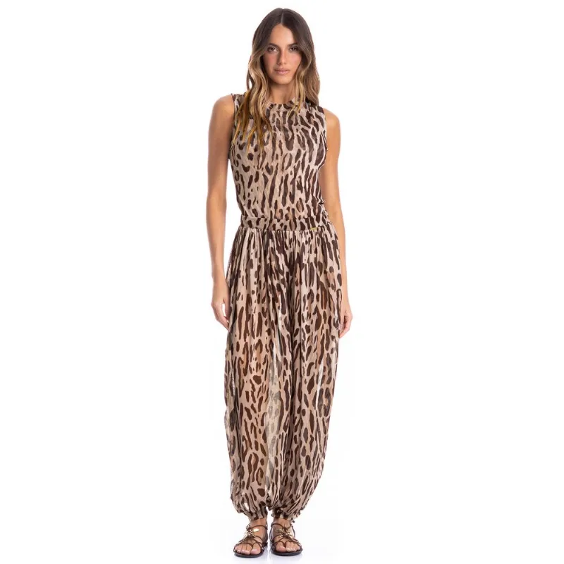 Calça Feminina Aladim Onça Marrom/M