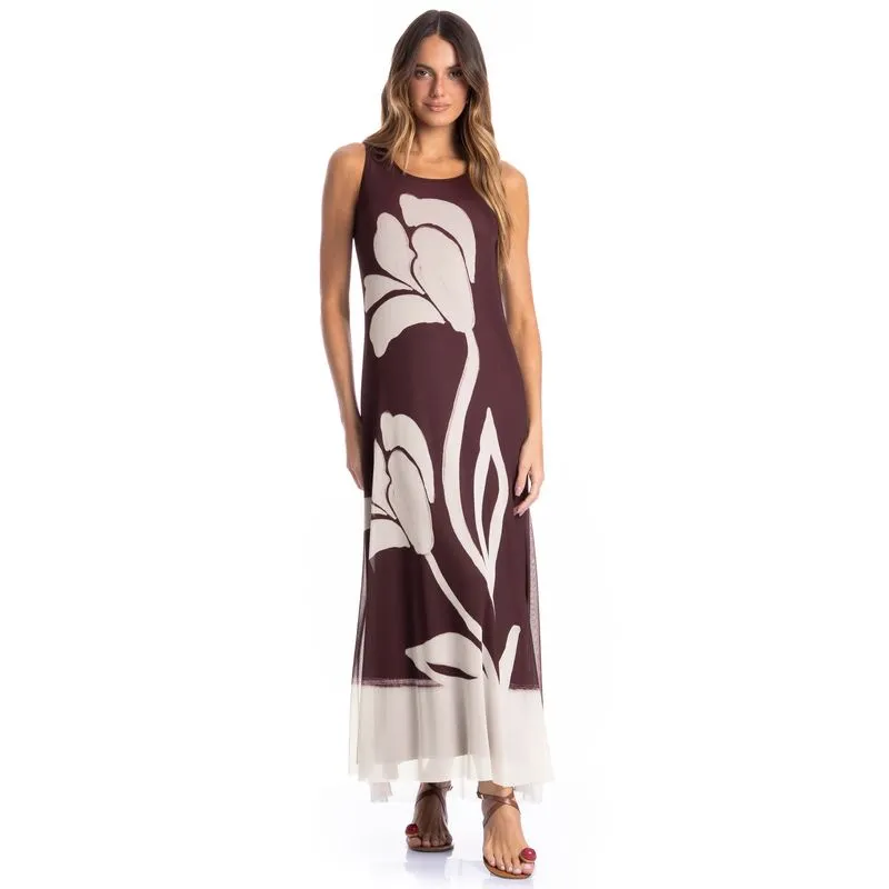 Vestido Feminino Evasê Toscana Vermelho/M