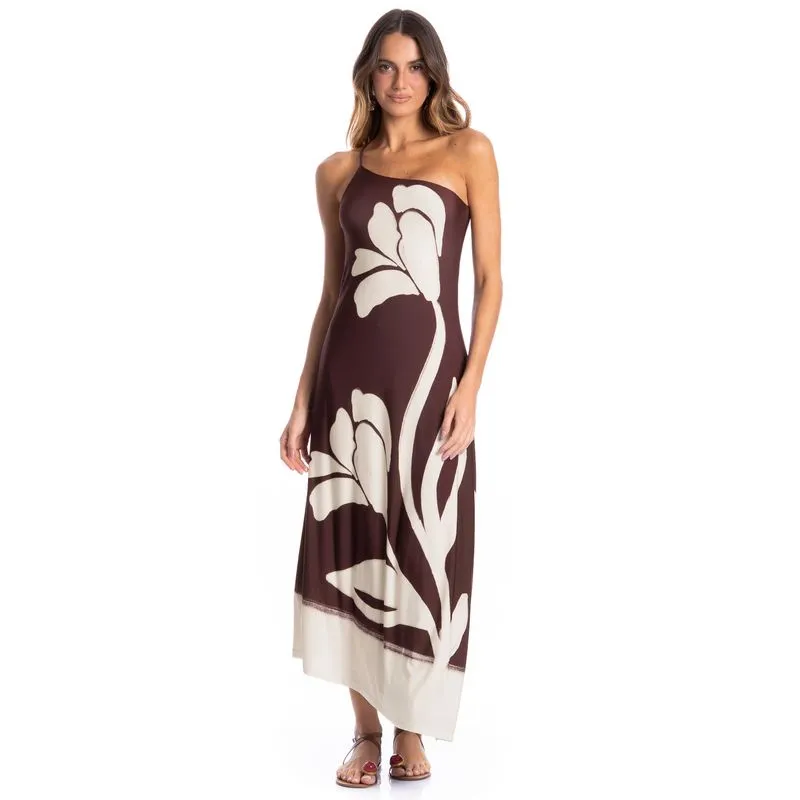 Vestido Assimétrico Alcinha Toscana Vermelho/G