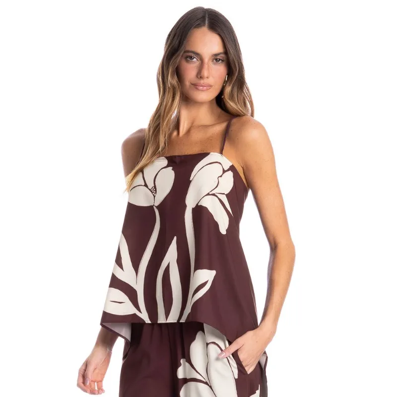 Blusa Feminina Lenço Toscana Vermelho/TU