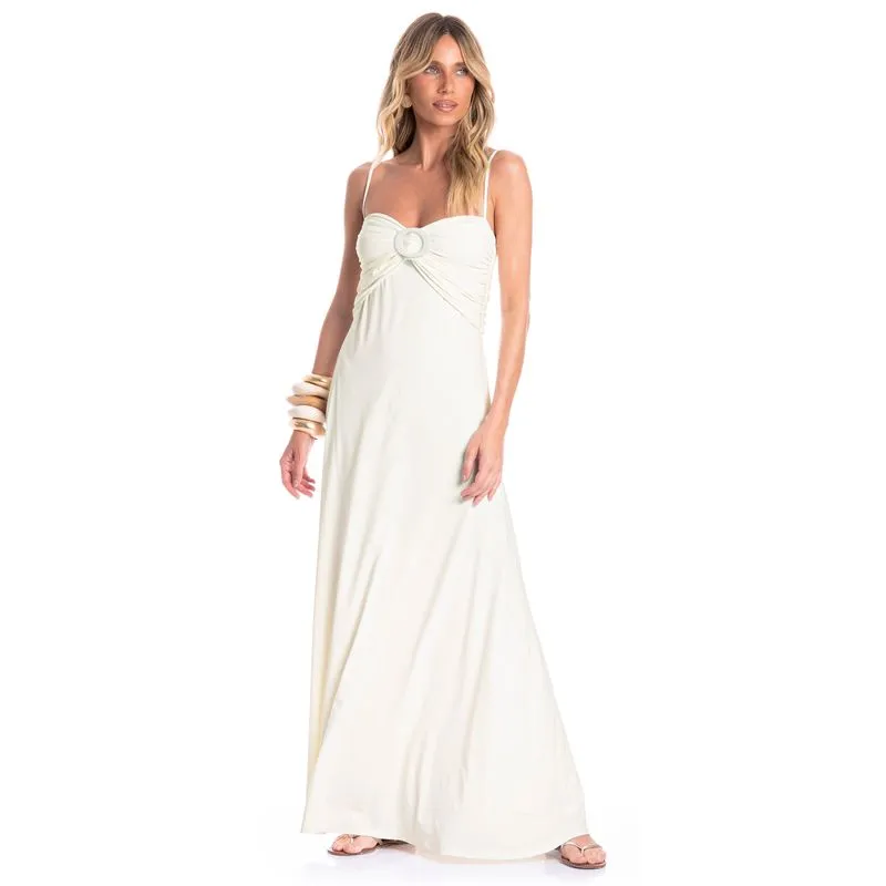 Vestido Feminino Longo Alcinha Barolo Branco/P