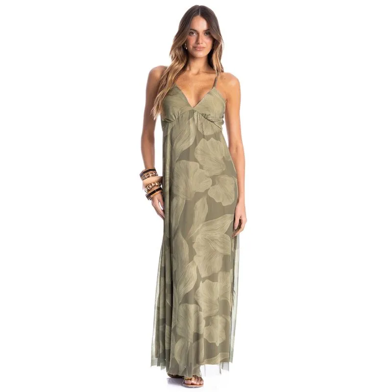 Vestido Feminino Longo Bruma Verde/PP