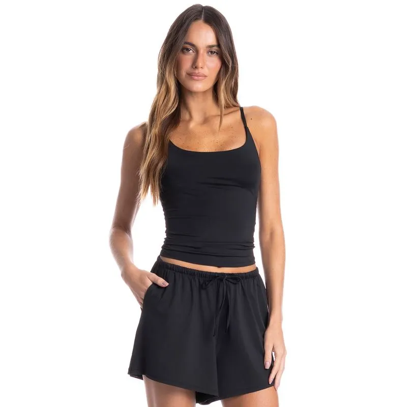 Shorts Feminino Madrid Preto/G