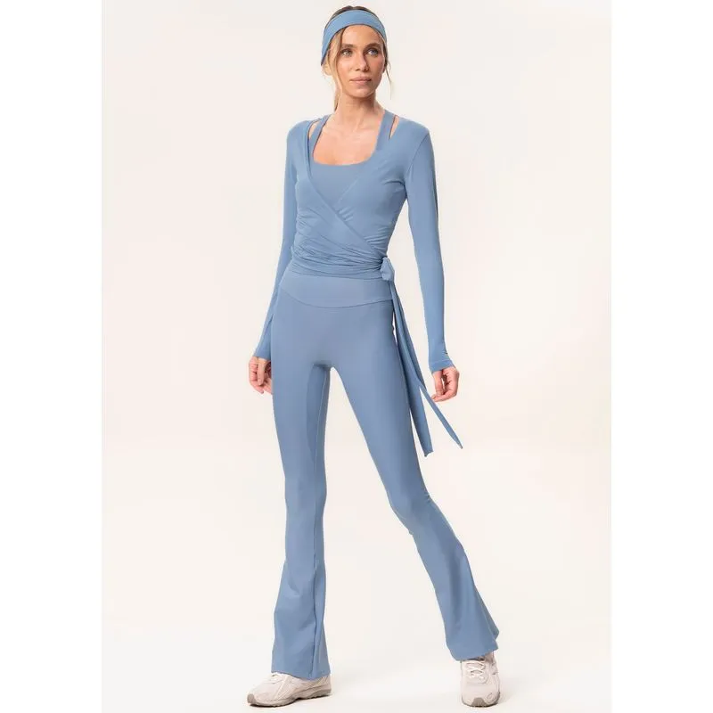 Calça Feminina Mini Flare Seamless Shape Balance Vivame Azul/PP