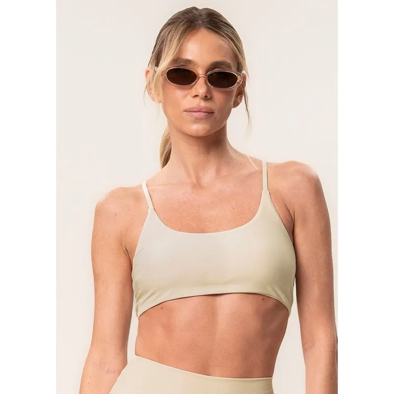 Top Costas Cruzadas Balance Vivame Bege/G