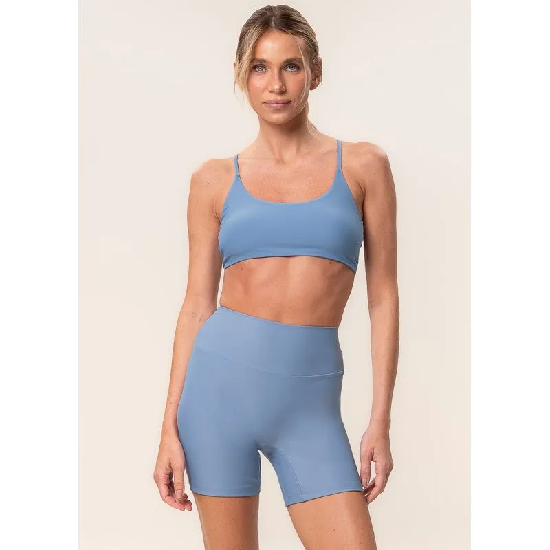 Shorts Feminino Médio Seamless Shape Balance Vivame Azul/P