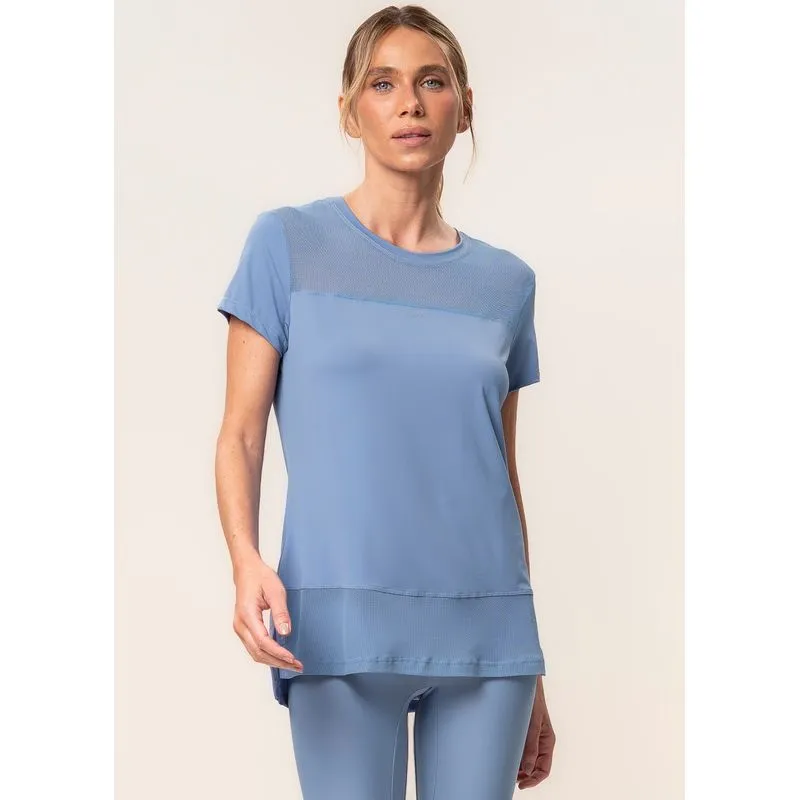 Camiseta Com Tela Balance Vivame Azul/M