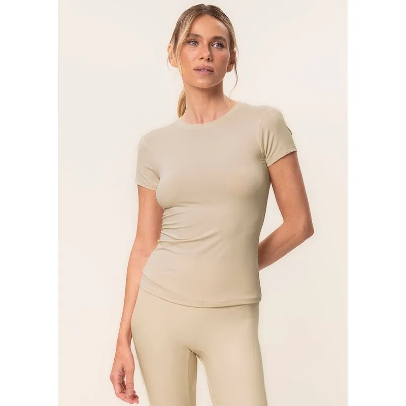 Camiseta Fit Balance Vivame Bege/G