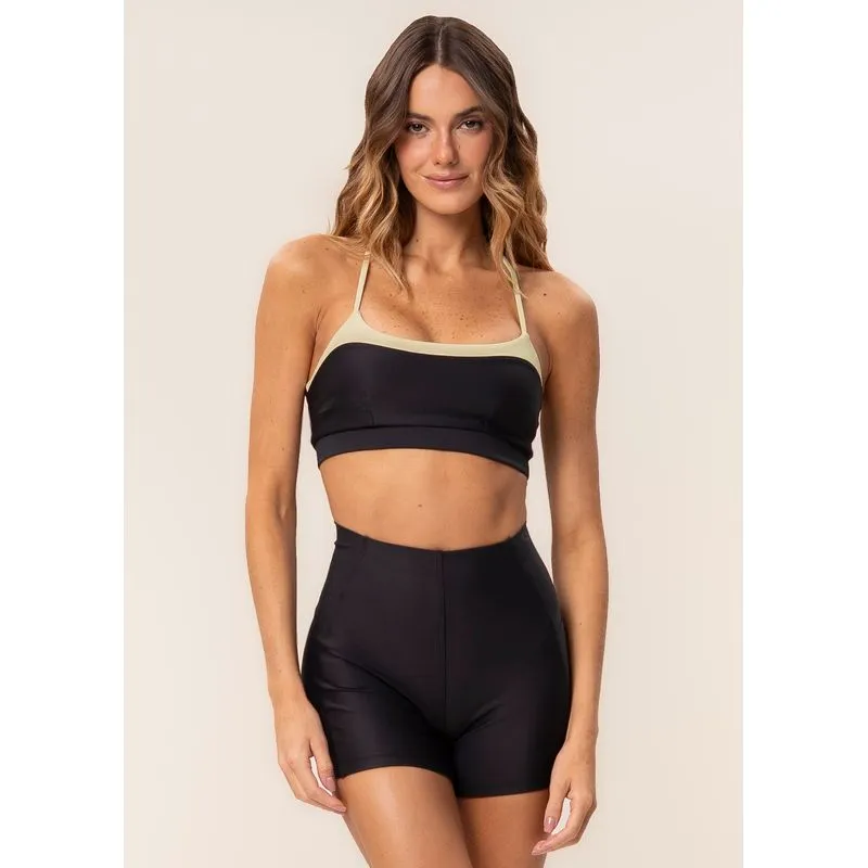 Shorts Curto Invisible Slim Shape Dash Vivame Preto/P