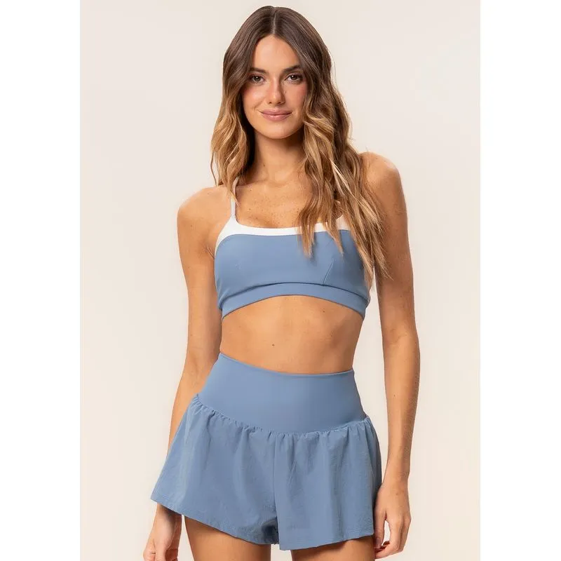 Shorts Duplo Dash Vivame Azul/P