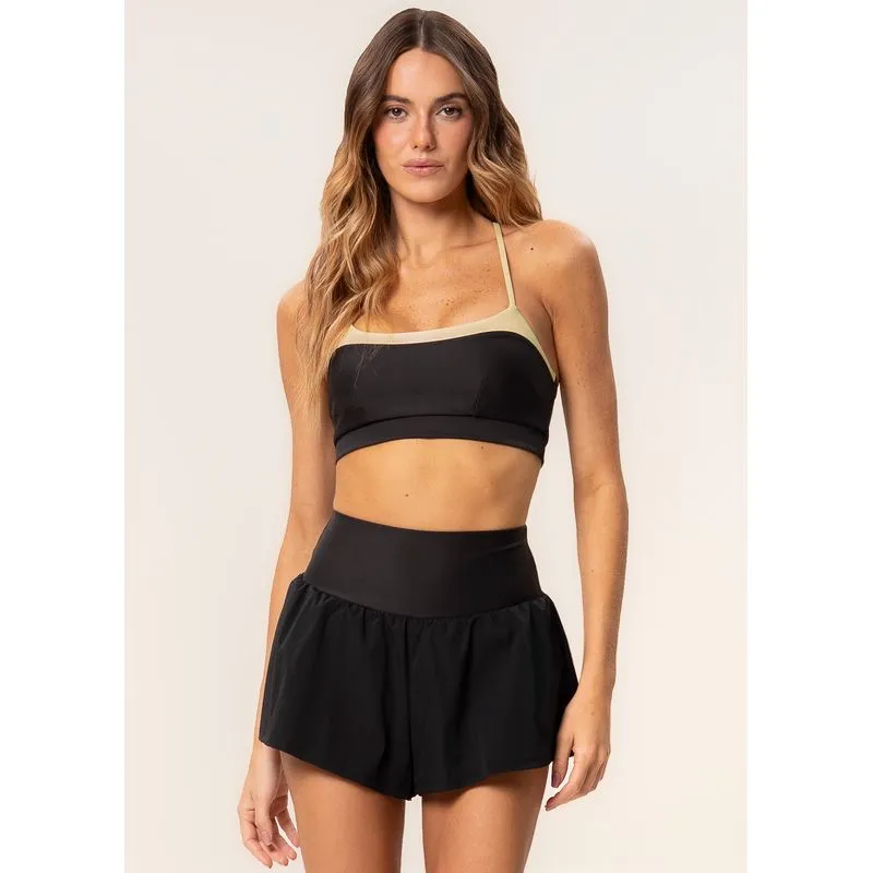 Shorts Duplo Dash Vivame Preto/M