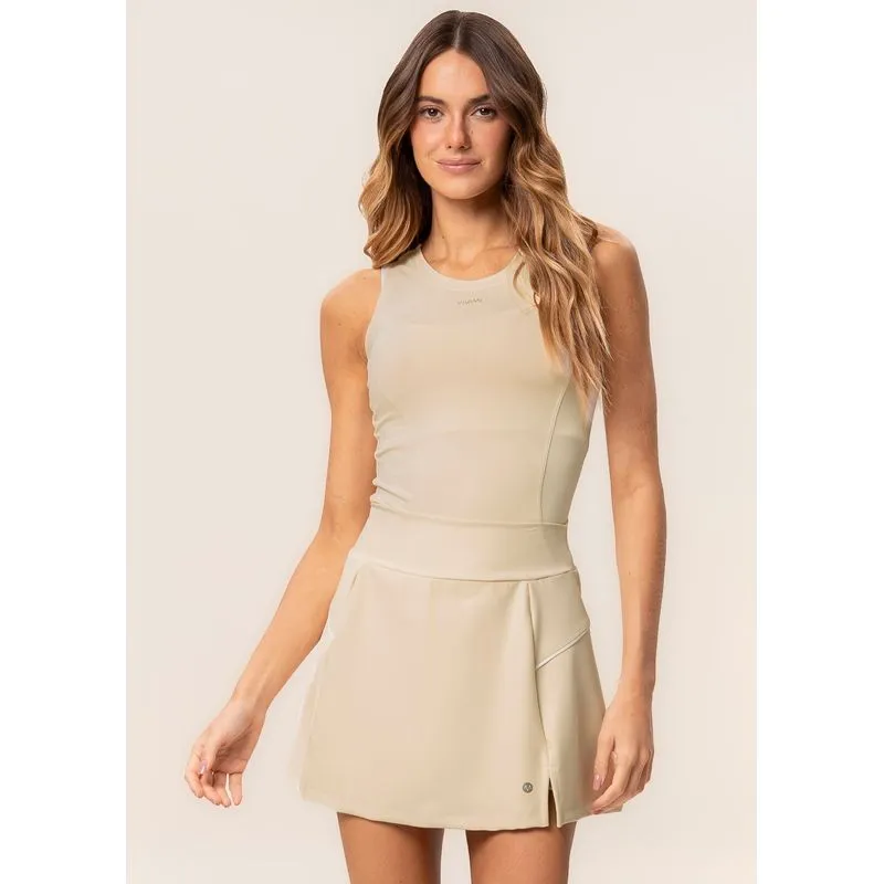 Short Saia Curve Vivame Bege/P