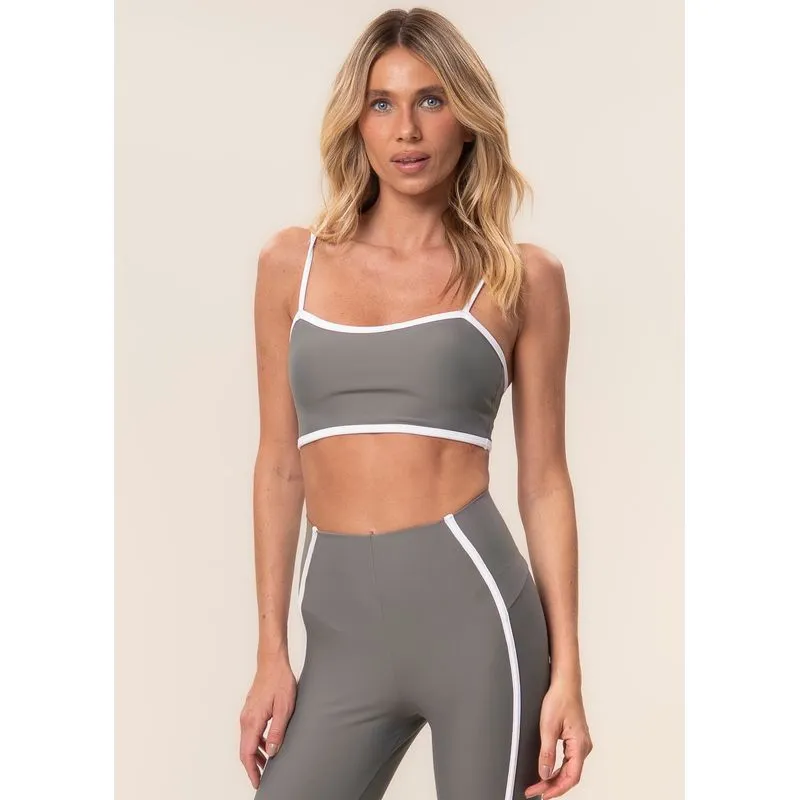Top Alcinha Curve Vivame Cinza/G