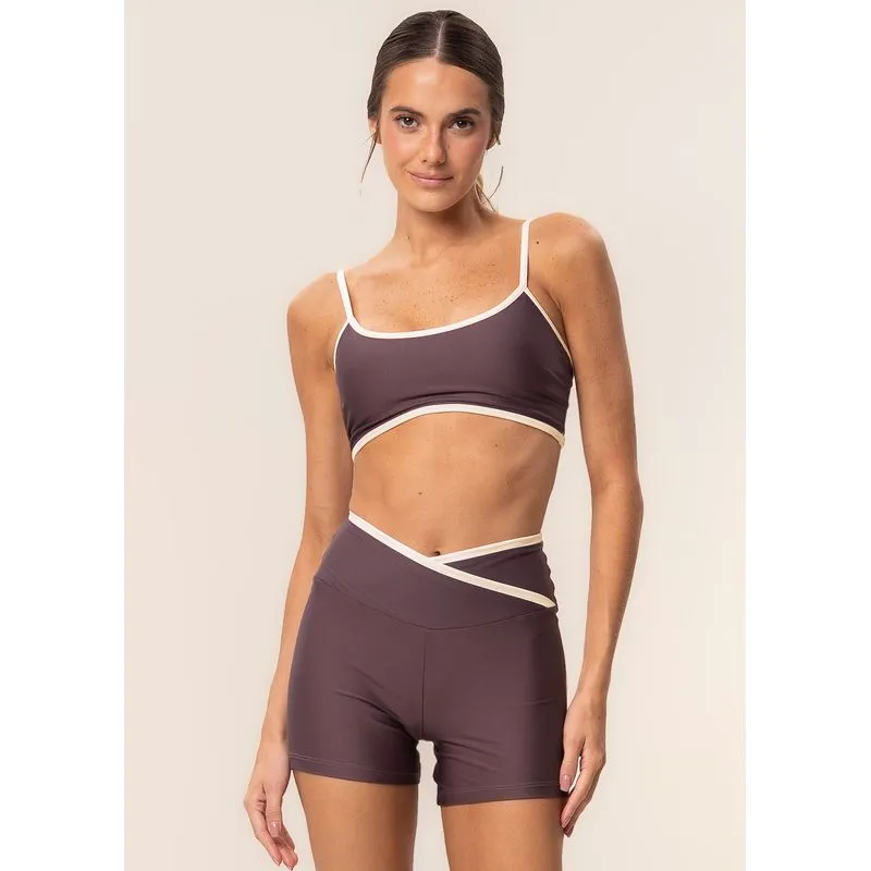 Shorts Curto Wrap Shape Grip Vivame Roxo/M