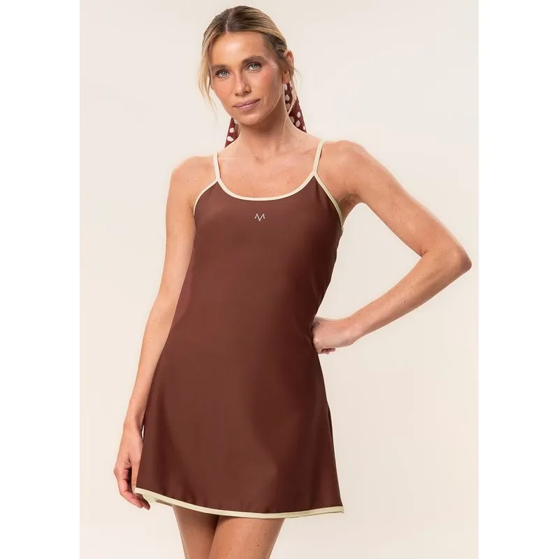 Vestido Com Shorts Grip Vivame Marrom/P