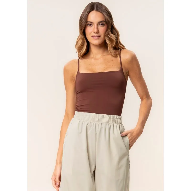Regata Alcinha Contour Vivame Marrom/M